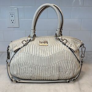 Coach Madison Sophia Gathered Leather Convertible Satchel
